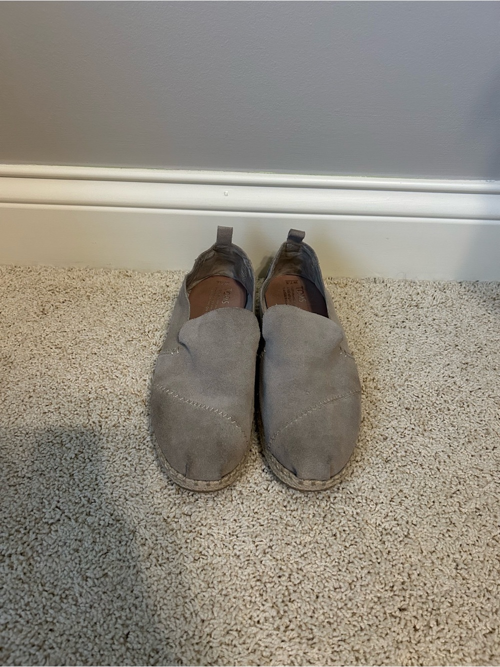 Tom’s Suede Espadrille Slip On Shoes
